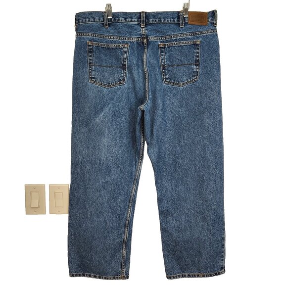 C.E. Schmidt Vintage Workwear Jeans 42 X 30 Blue 100%‎ Cotton Small Stain - Picture 2 of 11